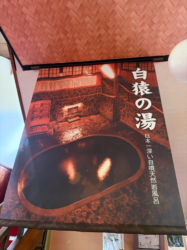 日本一深い自噴天然岩風呂 白猿の湯の案内