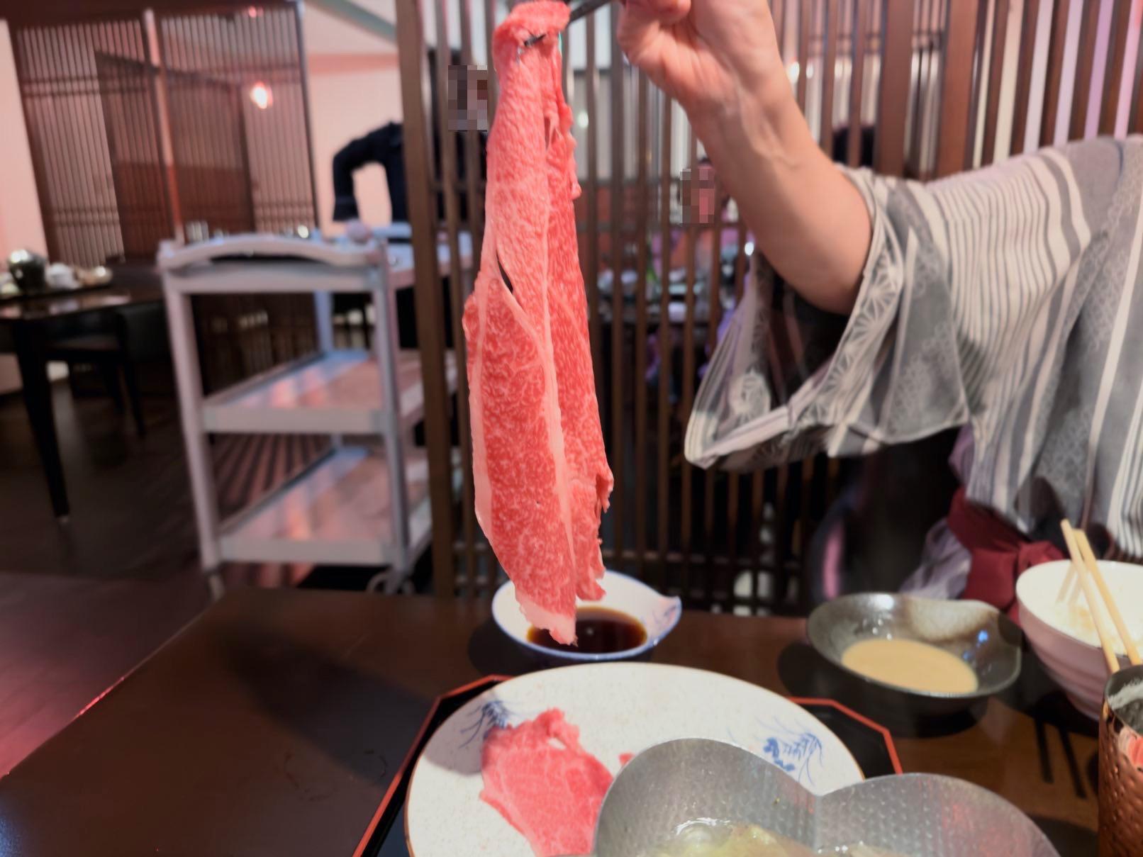 岩手牛A5ランクのしゃぶしゃぶ
