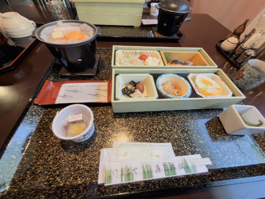 鉛温泉 藤三旅館の和朝食
