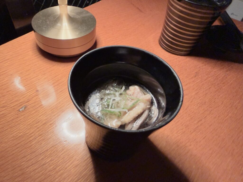 湯坊いちらくの夜の冷たい肉そば